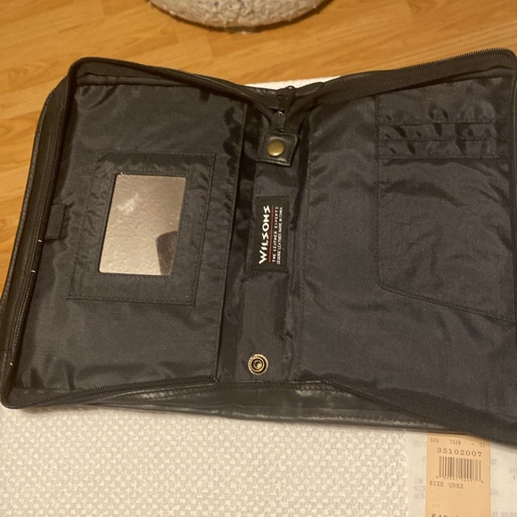 Black leather notebook bag Wilson’s leather - Picture 4 of 6